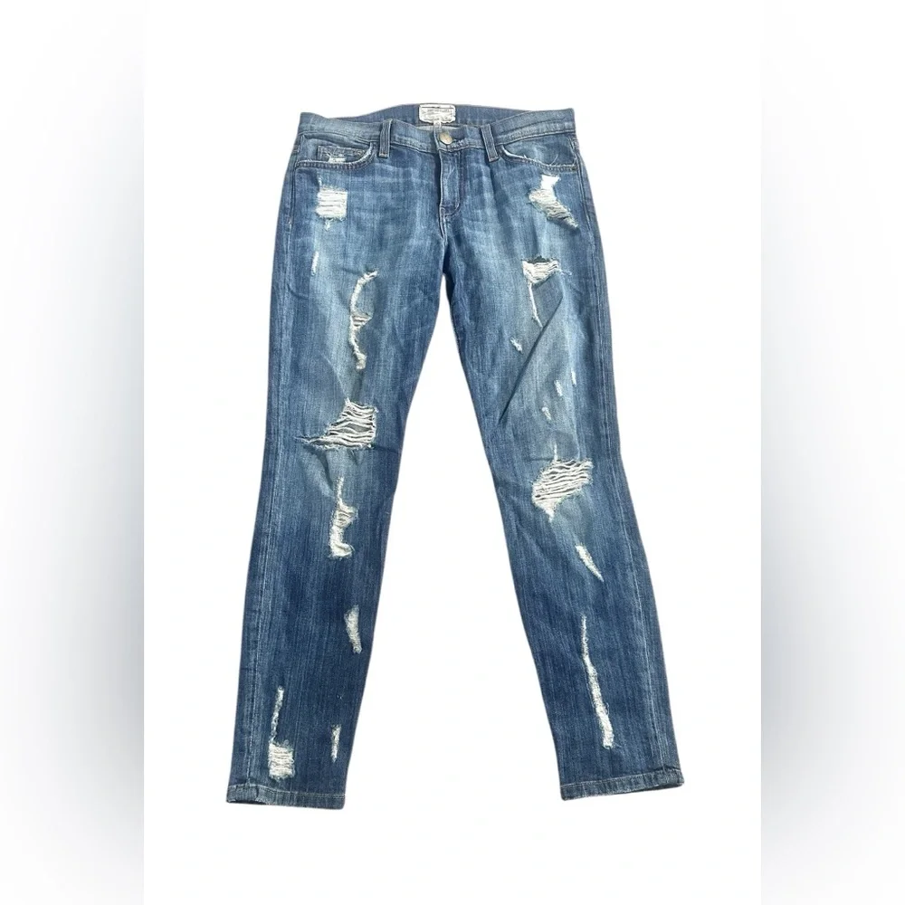 Women Current Elliott Stiletto Jodie Shredded Denim Jeans size‎ 28